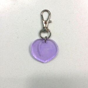 Peach Resin Keychain